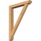 Ekena Millwork Traditional Slat Smooth Bracket w/ Offset Brace, Western Red Cedar, 5 1/2"W x 36"D x 48"H BKT0604X36X48TRA06SWR - alternate 1